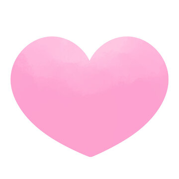 pink heart are on a transparent background 