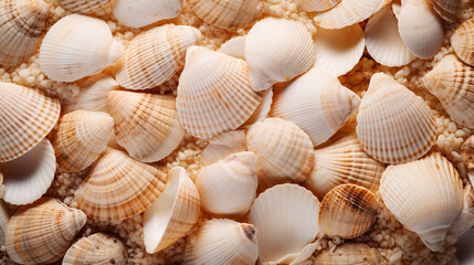 Fototapeta na wymiar seashell pattern background