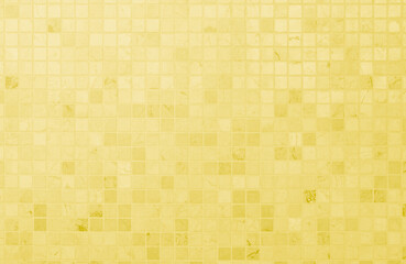 Yellow ceramic wall and floor tile abstract background. Design geometric gray mosaic texture decoration of the bedroom. Simple seamless pattern grid for backdrop hospital wall, canteen and kitchen.