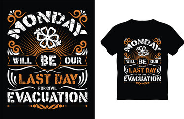Vector happy evacuation day celebration united states of america holiday classic t-shirt

