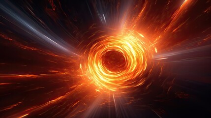 Fototapeta premium Mesmerizing, vortex, energy, allure, enchanting, whirl, pulsating, vitality, dynamic, motion. Generated by AI.
