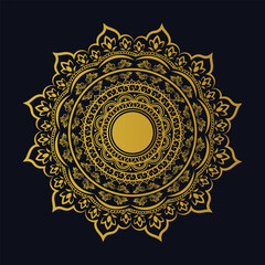 Luxury mandala background with golden arabesque pattern Arabic Islamic east style. Decorative mandala for print, poster, cover, brochure, flyer, banner, and your desired ideas. Mandala for Henna.