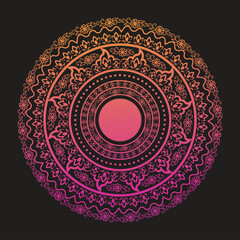 Luxury mandala background with golden arabesque pattern Arabic Islamic east style. Decorative mandala for print, poster, cover, brochure, flyer, banner, and your desired ideas. Mandala for Henna.