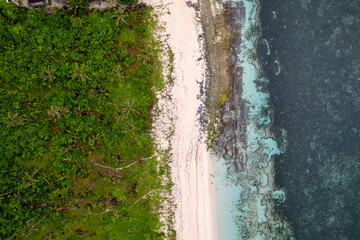 aerial view of beach in the philippines