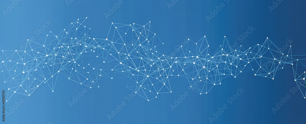 Poster Connect link background. global network technology concept. Network nodes plexus banner. Future perspective backdrop. Circle nodes and line elements