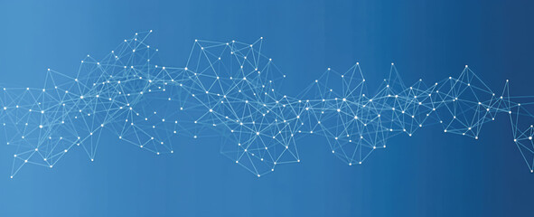 Connect link background. global network technology concept. Network nodes plexus banner. Future...