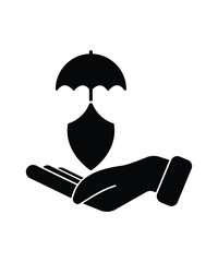 hand holding protection icon, vector best flat icon.
