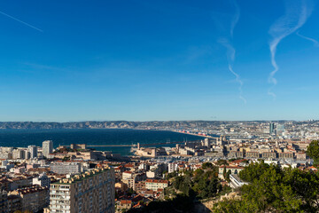 Vue panoramique de la ville de Marseille