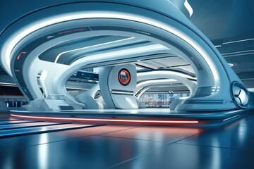 Obraz premium Super modern futuristic bank.