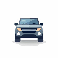 SUV in cartoon, doodle style. Isolated 2d vector illustration in logo, icon style, Eps 10. AI Generative
