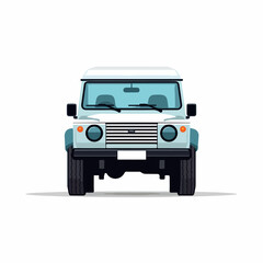 SUV in cartoon, doodle style. Isolated 2d vector illustration in logo, icon style, Eps 10. AI Generative