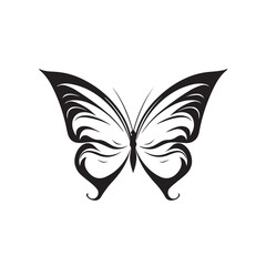 Butterfly in cartoon, doodle style. Isolated 2d vector illustration in logo, icon, sketch style, Eps 10. AI Generative