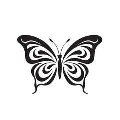 Butterfly in cartoon, doodle style. Isolated 2d vector illustration in logo, icon, sketch style, Eps 10. AI Generative