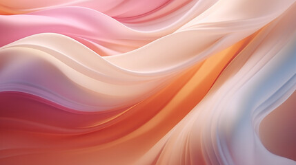 A background of a multi-colored silk fabric