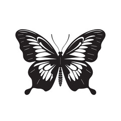 Butterfly in cartoon, doodle style. Isolated 2d vector illustration in logo, icon, sketch style, Eps 10. AI Generative