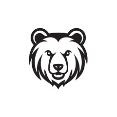 Bear in cartoon, doodle style. Isolated 2d vector illustration in logo, icon, sketch style, Eps 10, black and white. AI Generative