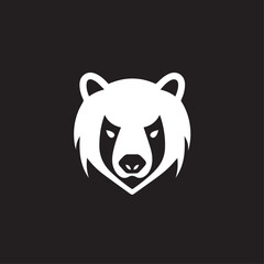 Bear in cartoon, doodle style. Isolated 2d vector illustration in logo, icon, sketch style, Eps 10, black and white. AI Generative