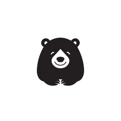 Bear in cartoon, doodle style. Isolated 2d vector illustration in logo, icon, sketch style, Eps 10, black and white. AI Generative