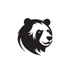 Bear in cartoon, doodle style. Isolated 2d vector illustration in logo, icon, sketch style, Eps 10, black and white. AI Generative