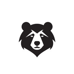 Bear in cartoon, doodle style. Isolated 2d vector illustration in logo, icon, sketch style, Eps 10, black and white. AI Generative