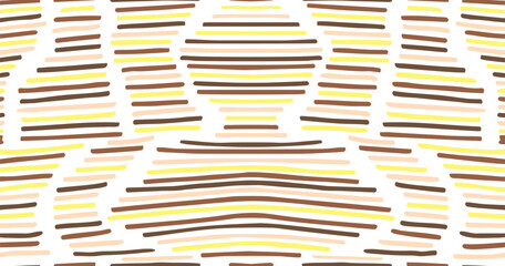 Small dash seamless pattern Dotted lines texture. Candi chocolate color vector hatching doodle organic shapes. Short line dashes Brush hand drawn random strokes Fashion retro print design Illustration