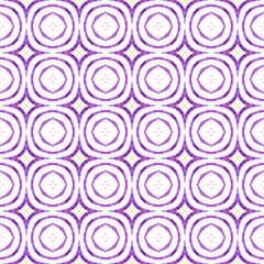 Watercolor summer ethnic border pattern. Purple