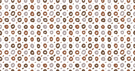 Small dash seamless pattern Dotted lines texture. Candi chocolate color vector hatching doodle organic shapes. Short line dashes Brush hand drawn random strokes Fashion retro print design Illustration
