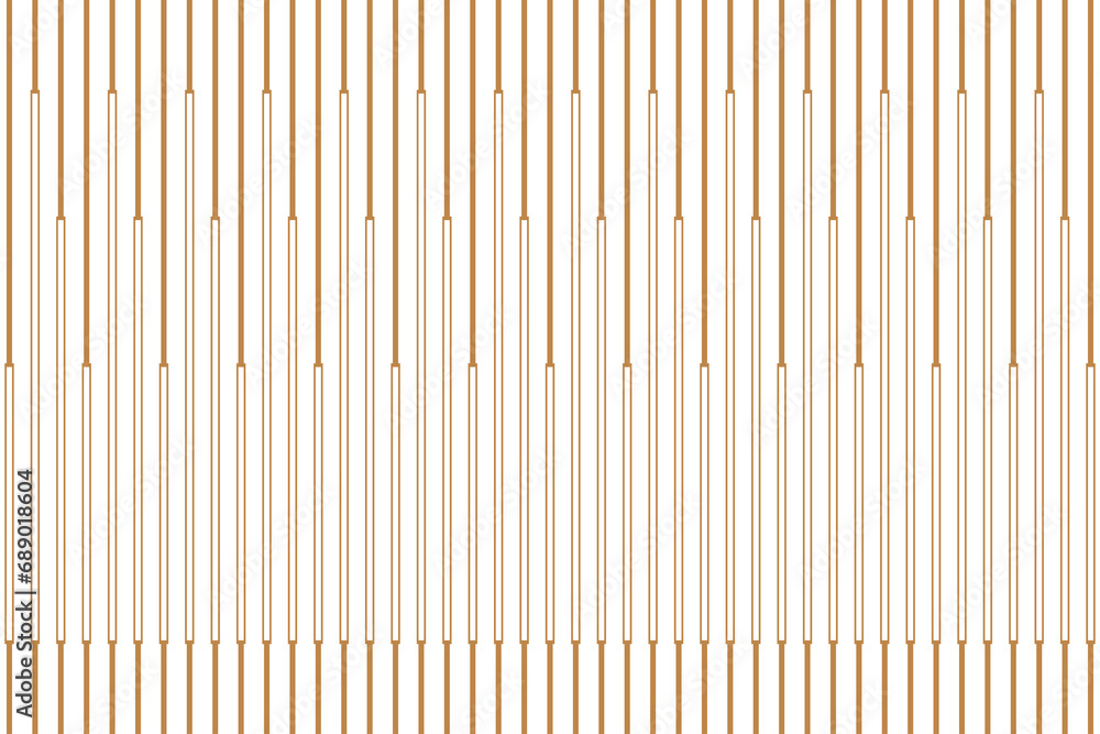 Aufkleber vertical stripe of regular pattern. design lines gold on white background. design print for illustra