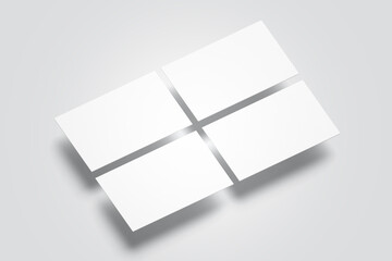 Business Card Mockup 3D Rendering