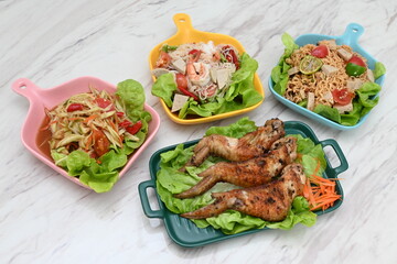 Somtam is a popular food among Thai people. Including foreigners