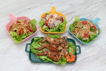 Somtam is a popular food among Thai people. Including foreigners