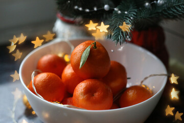 
Christmas decorations, різдвяні декорації, мандарини