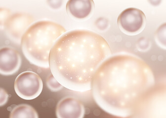 Skin Rejuvenation, Skin Cell, Skin Repair, Collagen Serum, 3D Rendering