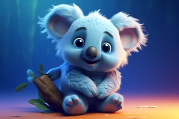 Tuinposter 3D character of a cute koala in children's style © Yoshimura