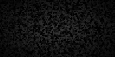Abstract black and gray chain rough backdrop square triangle background. Modern geometric pattern gray and black Polygon Mosaic triangle Background, business and corporate background.