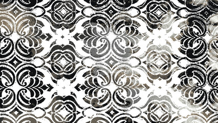 Carpet and Fabric print design with grunge and distressed texture repeat pattern 
