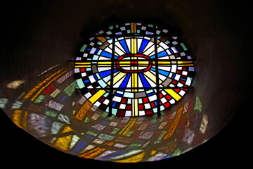 stained glass window in church
