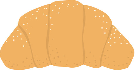 Plain croissant Bakery illustration