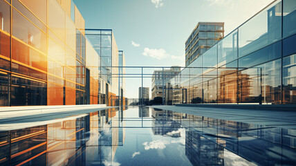 image background architecture reflections - 689026297