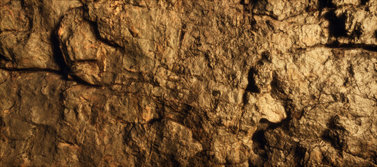 Organic patterns in cliff rock. Detail shot.