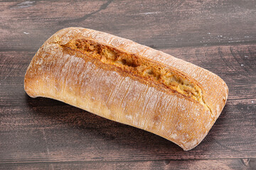 Italian ciabatta bread fresh and crust