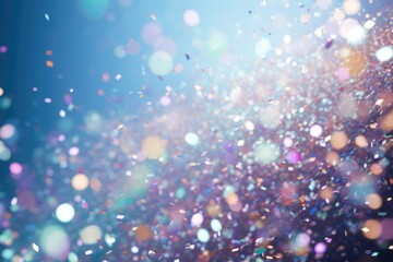 Obraz na płótnie Canvas confetti, vibrant and electrifying, dances through the air, creating a dynamic spectacle that feels like a burst of energy 