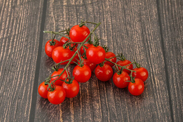 Ripe sweet Cherry tomato branch