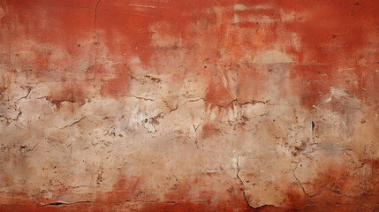 Red weathered plaster wall background