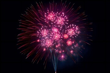 A dazzling view of colorful fireworks bursts across the night sky, fireworks in the night sky, fireworks in the sky, fireworks in the night, happy new year fireworks, happy new year, new year, night