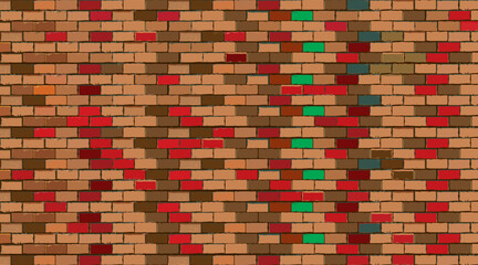 vector red brick wall vector red brick background