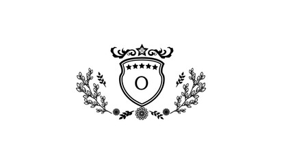 Luxury Retro Card Design Logo O