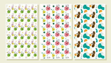 cactus seamless pattern, Seamless pattern with cute cactus on a summer background abstract. Vector illustration.