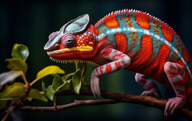 chameleon on a branch