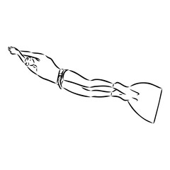 Sketch silhouette scuba divers on white background.